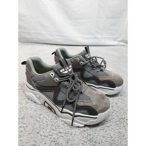 New Ruivina Lao Bao Womens‎ Safety Sneakers Size  10-10.5 Grey White Steel Toe